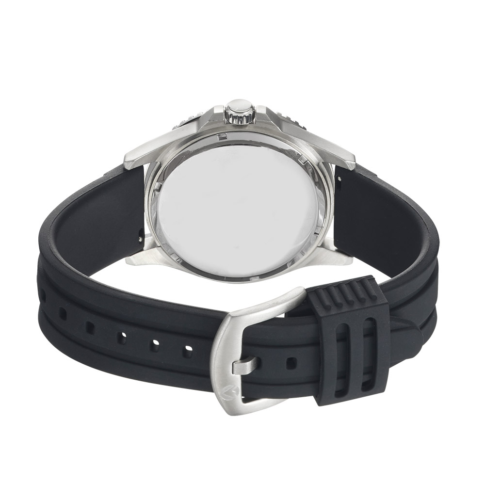 Prince SS Case w/ Black Dial Black Silicone Strap - Maxum Watches Australia